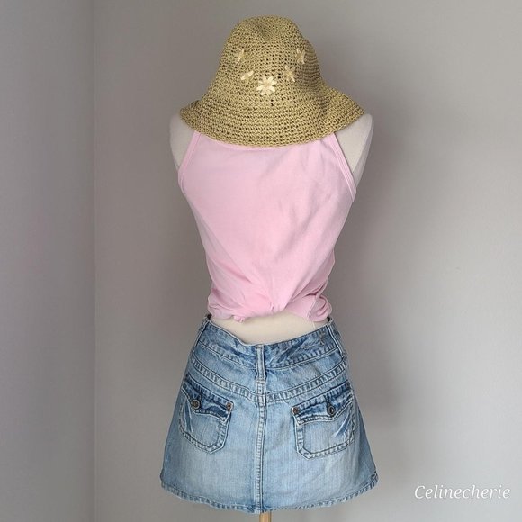 Vintage Woven Summer Sun Hat - Picture 1 of 4